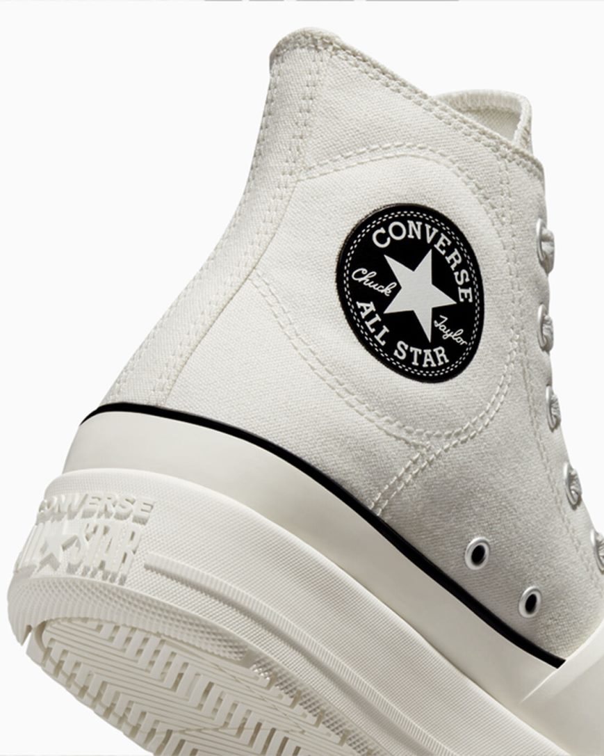 Tenisky Vysoke Converse Chuck Taylor All Star Construct Panske Biele Čierne | SK DLREQ2